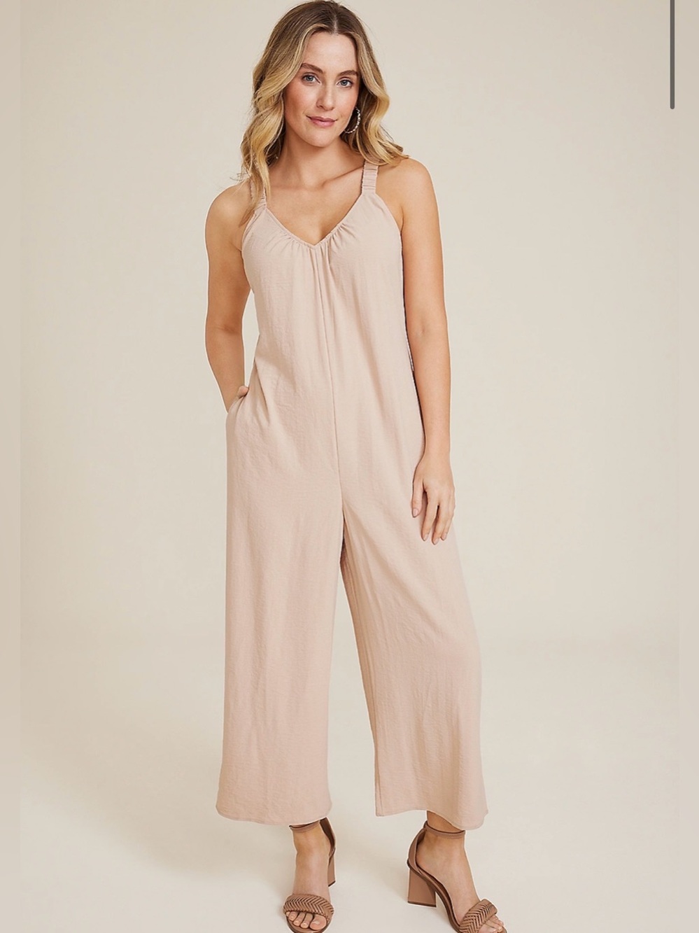 Maurice’s Cool Crepe Sleeveless Jumpsuit size small